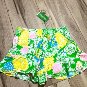 New with tags Lilly Pulitzer Folly Skort Hibiscus Stroll size 2